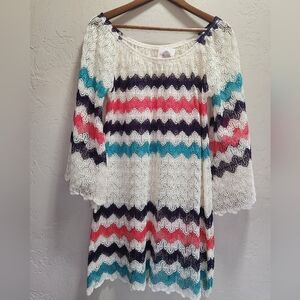 Multicolor Zigzag Pattern Blouse/Tunic
